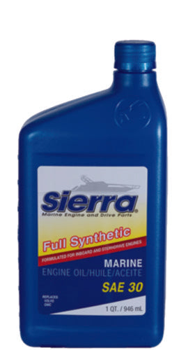 Sierra - SAE 30 Full Synthetic Marine Engine Oil - Quart - 94102