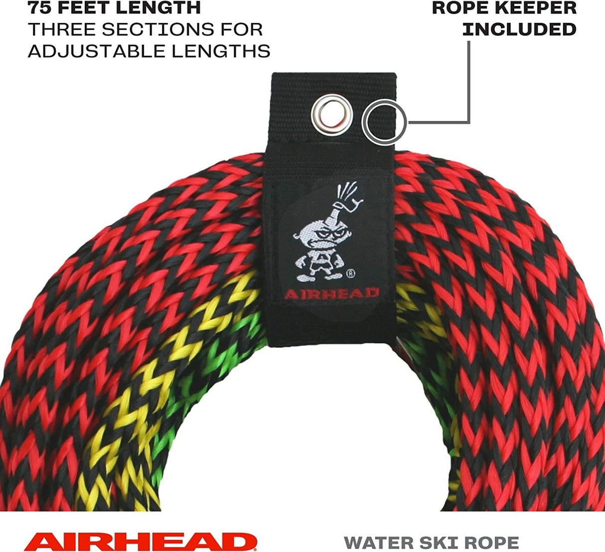 Airhead 3-Section Performance Radius Handle Ski Rope - AHSR-3