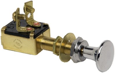 Cole Hersee - Push Pull Switch Chrome - M628