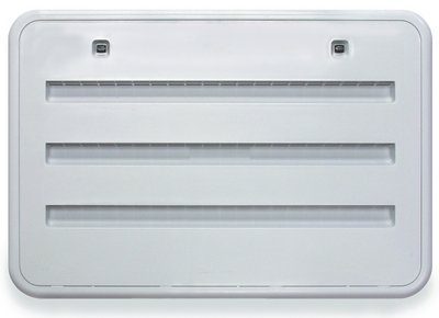 Norcold - PLASTIC SIDE VENT POLAR WHITE,PLASTIC RADIUS CORNER SIDE VENT  - 621156PW