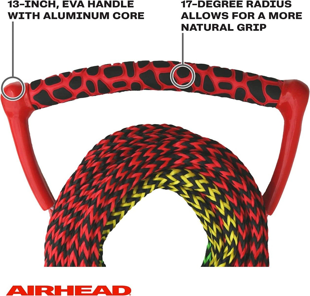 Airhead 3-Section Performance Radius Handle Ski Rope - AHSR-3