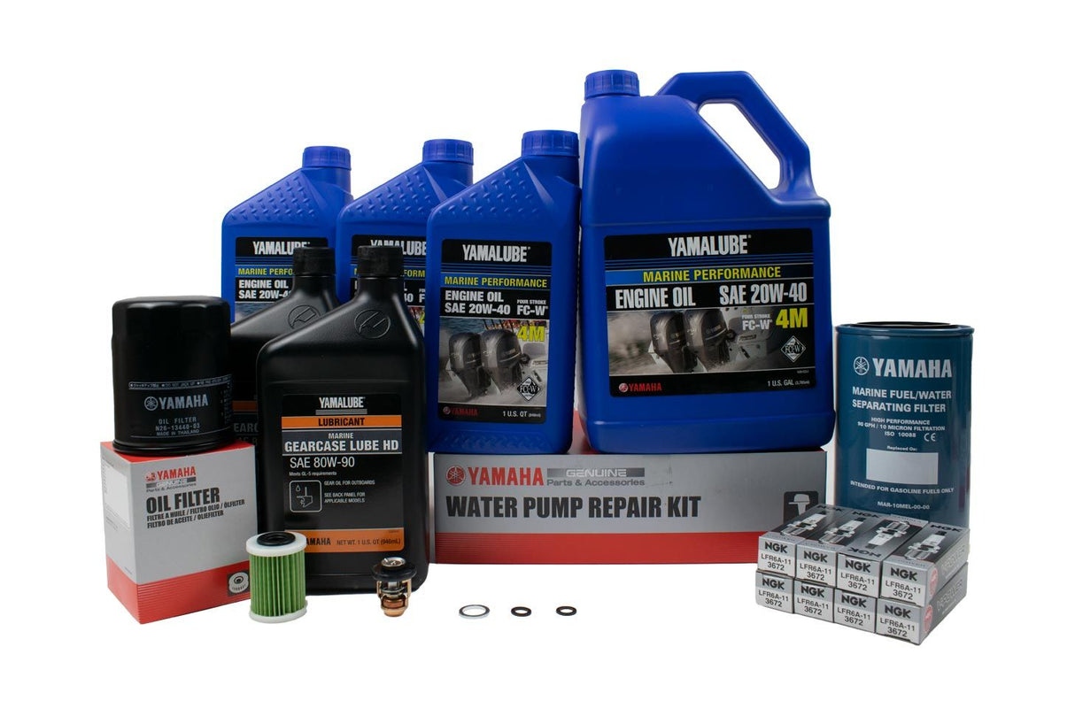 Yamaha F350 300 Hour Service Maintenance Kit - Yamalube 20W-40 - All Models