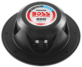 Boss Audio - MR62B 6.5" 2-Way 200W Marine Full Range Speaker - Black - Pair - MR62B