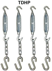 Brophy Products - TIE DOWN HARDWARE KIT,TIE DOWN HARDWARE PACKAGE - TDHP