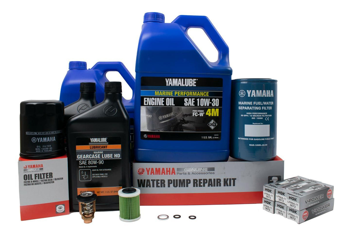 Yamaha VF200 VF225 VF250 SHO 300 Hour Service Maintenance Kit - Yamalube 10W-30 - 2011-Current ( See Models )