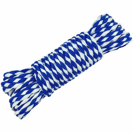 Boating Essentials - Hollow  Braid Polypropylene Utility Line - Blue/White - BE-CO-53461-DP