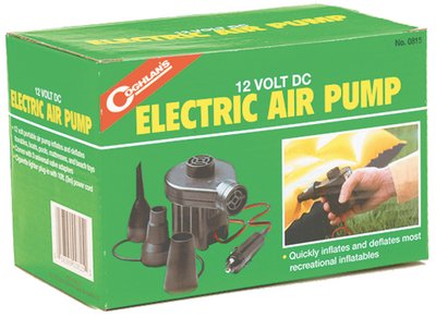 Coghlans - 12 VOLT DC ELECTRIC AIR PUMP,12V DC ELECTRIC AIR PUMP - 0815