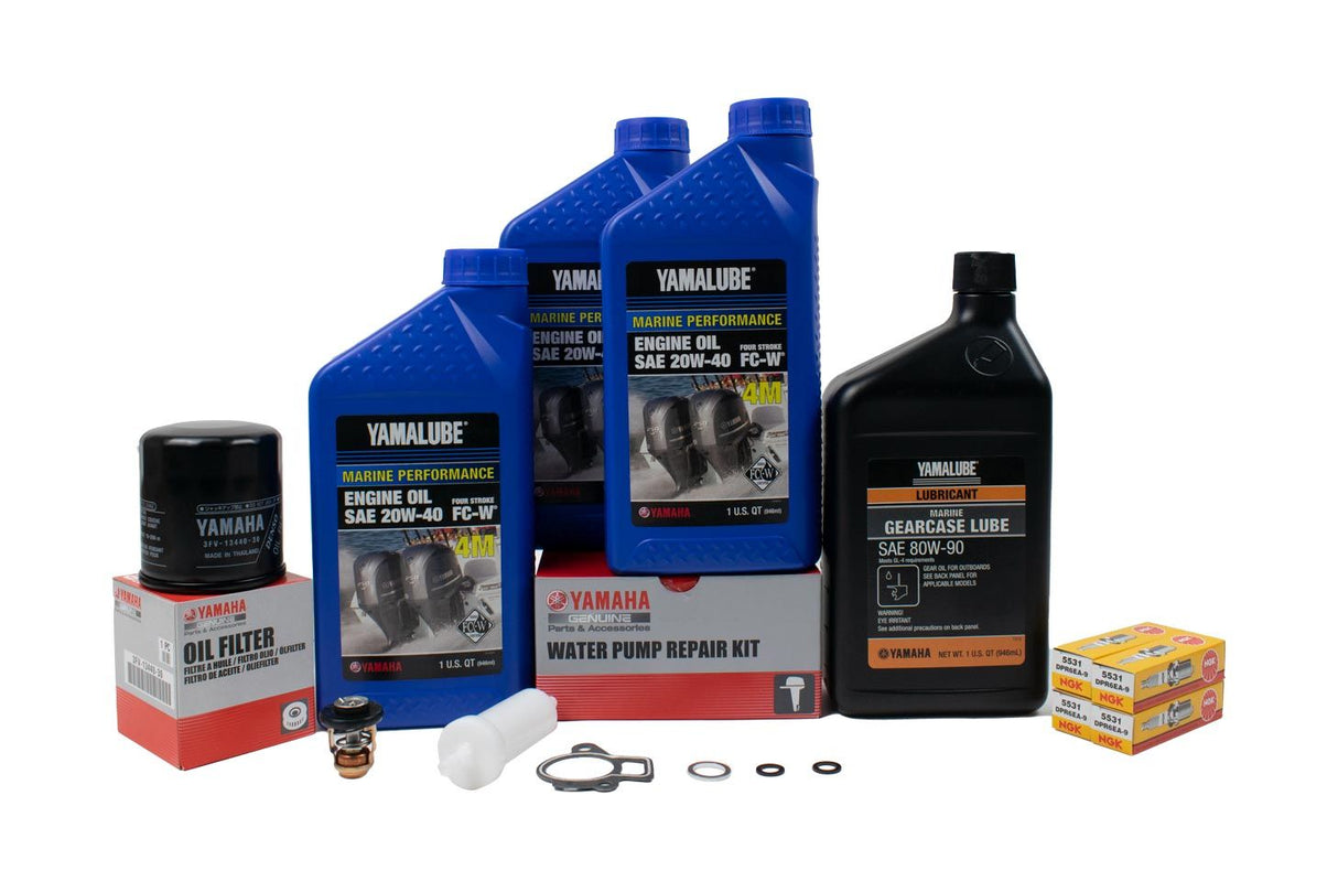 Yamaha F40 300 Hour Service Maintenance Kit - Yamalube 20W-40 - 2000