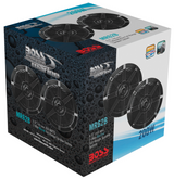 Boss Audio - MR62B 6.5" 2-Way 200W Marine Full Range Speaker - Black - Pair - MR62B