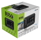 Boss Audio - Bluetooth (Audio Streaming) Marine Gauge Digital Media AM/FM Receiver - Black - MGV550B