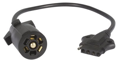 Optronics - Optronics A57WBP 7-Way Round Blade to 5-Way Flat Pin Connector Adapter 16" Cable - A57WBP