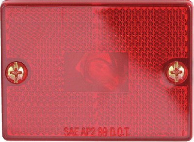 Optronics - Square Stud Mount Clearance Marker Light, Red - MC36RBP