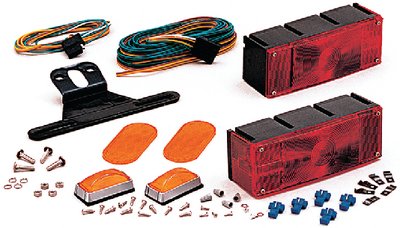 Optronics - Optronics TL16RK Patented Saltwater Corrosion Resistant Waterproof Over 80" Trailer Light Kit - TL16RK