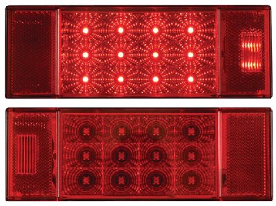 Optronics - Micro-Flex Waterproof Over 80" LED Trailer Light Set - TLL26RK