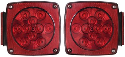 Optronics - Under 80" Waterproof LED Trailer Light Set With Mounting Hardware - TLL90RK