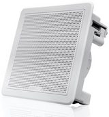 FUSION - FM-65SW FM Series 6.5" 120 Flush Mount Square Marine Speakers - White Grill - 120W - 010-02299-10