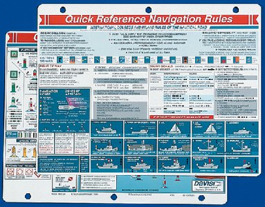 Davis Instruments - Navigation Rules Quick Reference Card - 125