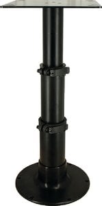 Springfield Marine - 3-Stage 12-3/4"; 20"; 28" Black Anodized Pedestal Set (Includes Square Table Mount and Base) - 1660230BLK