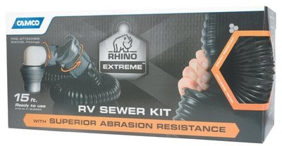 Camco Marine - Rhinoxtreme 20' Sewer Hose Kit Replaces P/n 117-39867 Rvx - 39867