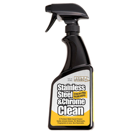 Flitz - Stainless Steel & Chrome Cleaner w/Degreaser - 16 oz. Spray - SP01506