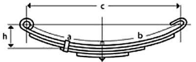 Trailer Parts - Slipper Springs - Open End - 264