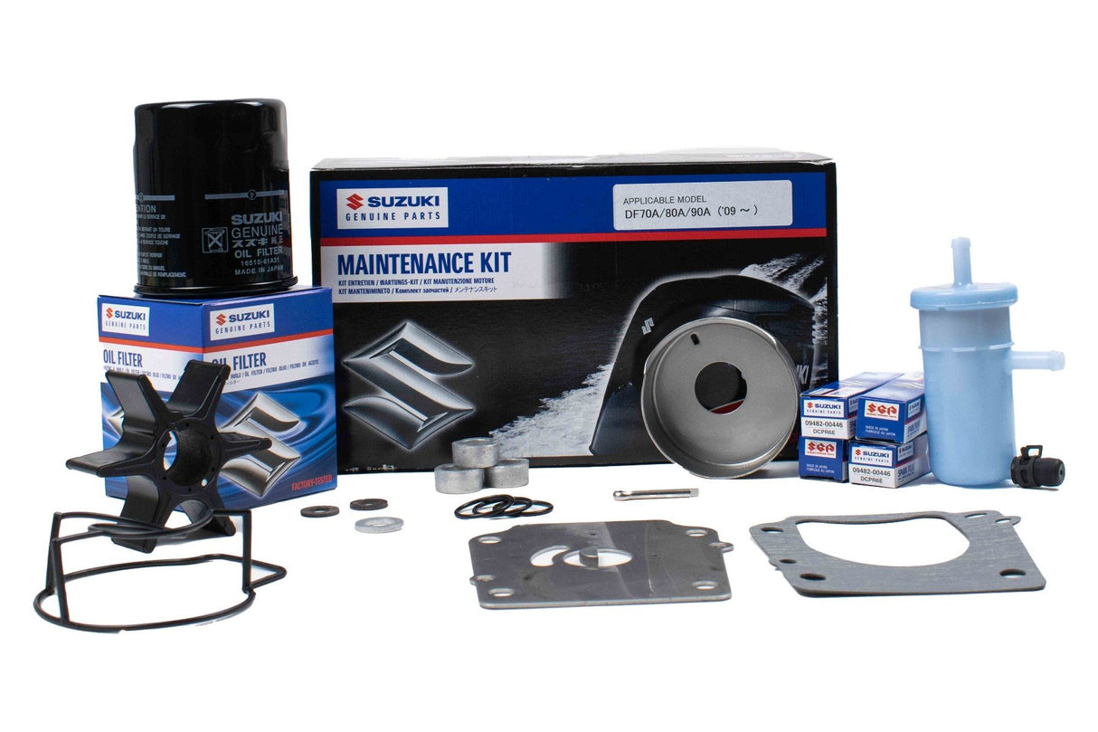 Suzuki - Outboard Maintenance Kit - 17400-87811 - DF70A DF80A DF90A (2009 - Current) - Supersedes 17400-87810