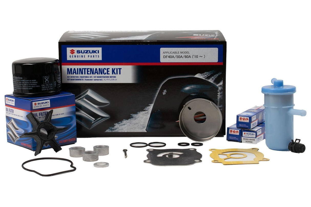 Suzuki DF40A | DF50A | DF60A Service Kit - 10W40 Ecstar Oil - 2010-Current - 17400-88813, 17400-88812