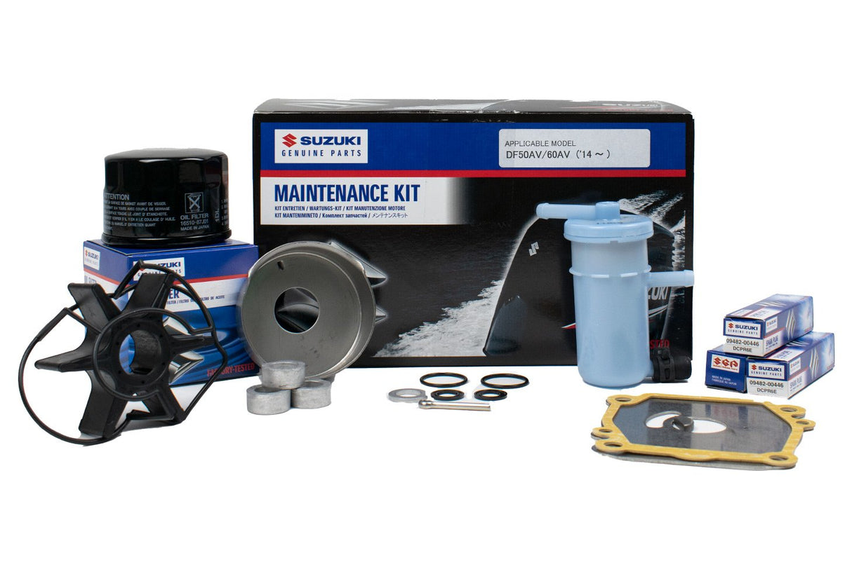 Suzuki DF50AV DF60AV Service Kit - 10W40 Ecstar Oil - 17400-88822 - 2014-Current