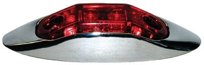 Anderson Marine - LED Clearance/Side Marker Light Kit With Chrome Bezel - V168XR