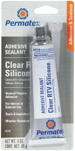 Permatex - Clear RTV Silicone Adhesive Sealant - 80050