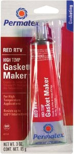 Permatex - High-Temp Red RTV Silicone Gasket Maker - 3 oz. - 81160