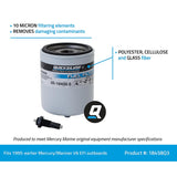 Mercury Quicksilver - Outboard Water Separating Fuel Filter - Fits Mercury - Mariner V-6 EFI 1995 - Earlier - 35-18458Q3