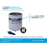 Mercury Quicksilver - Water Separating Fuel Filter - Fits Mercury/Mariner V?6 EFI/DFI 1996 - Newer - 35-18458Q4