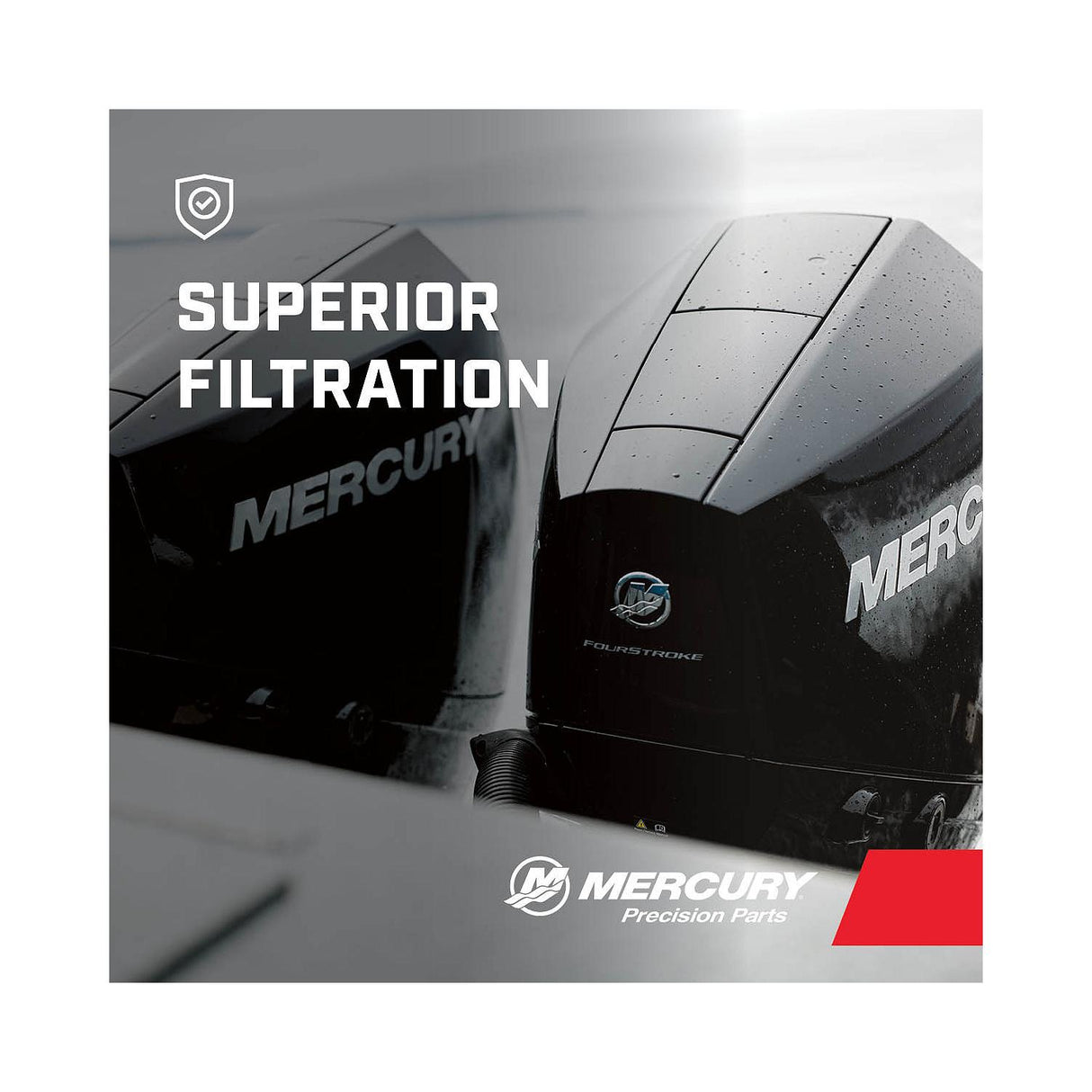 Mercury Water Separating Fuel Filter - Fits Mercury/Mariner V?6 EFI/DFI 1996 - Newer - 35-18458T4