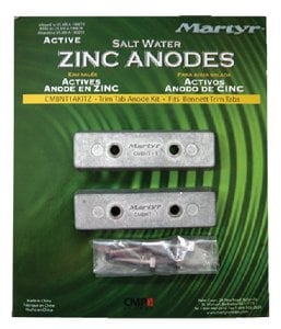 Martyr Anodes - Bennett Trim Tab Anode Kit - CMBNT1AKITZ