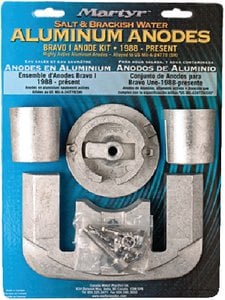 Martyr Anodes - Mercruiser Bravo I Anode Kit - Magnesium - CMBRAVO1KITM