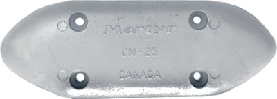 Martyr Anodes - Zinc Hull Anode .72" x 3.25" x 9.08" - CMM25