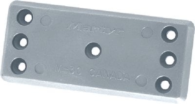 Martyr Anodes - Zinc Hull Anode .56" x 2.67" x 6" - CMM30