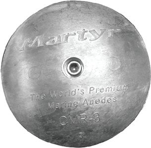 Martyr Anodes - Rudder/Trim Tab Anode With Stainless Steel Allen Head - CMR04AL