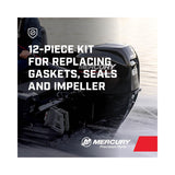 Mercury 47-19453T2 Outboard Water Impeller Repair Kit - Fits 50 - 55 - 60 HP 3 Cylinder - 2-cycle