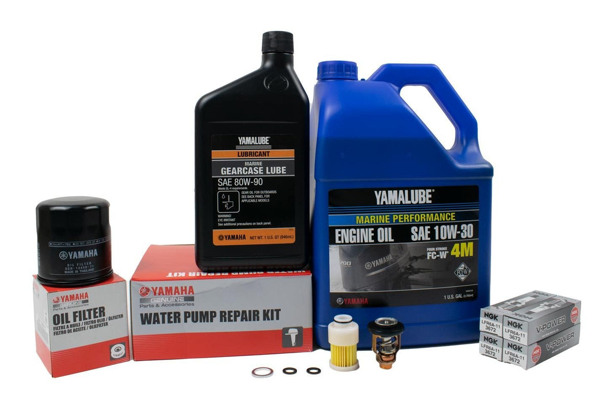 Yamaha F115 300 Hour Service Maintenance Kit - Yamalube 10W-30 - 2000-2001