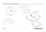 Scanstrut - PowerTower 6" Aluminum 2kW/4kW Raymarine, Garmin & Navico BR24/3G/4G - Forward Leaning - APT-F-150-01