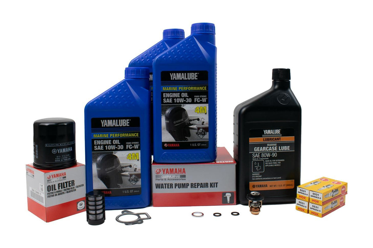 Yamaha F50 300 Hour Service Maintenance Kit   Yamalube 10W30   2000 - 2004