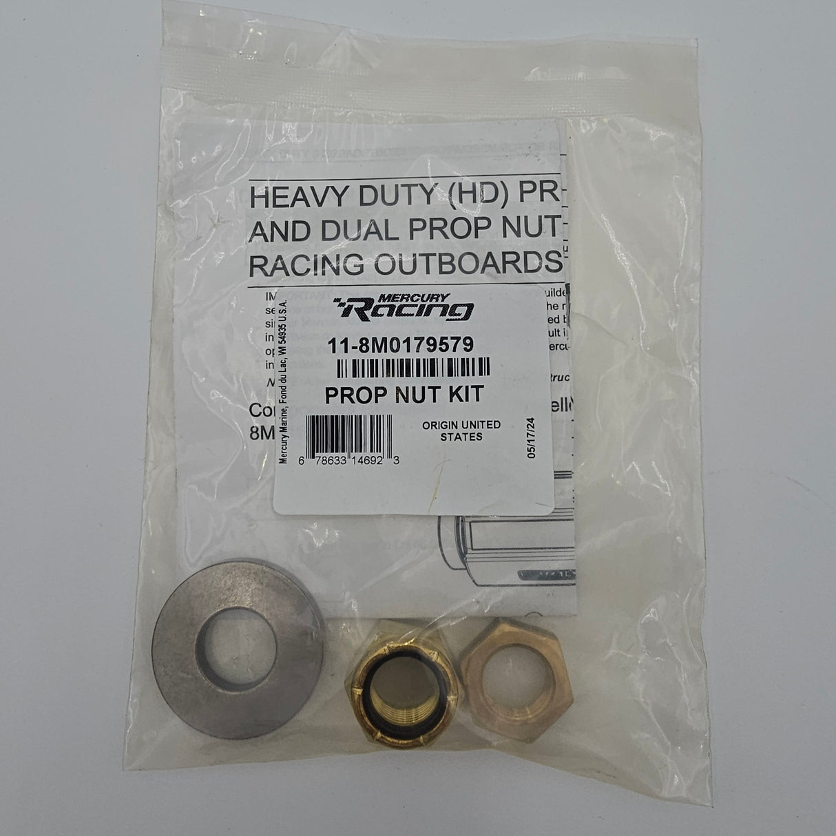 Mercury - Propeller Nut Kit 11 - 8M0179579