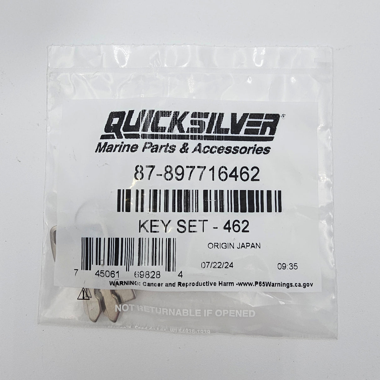 Mercury - Key set-462 - 87-897716462