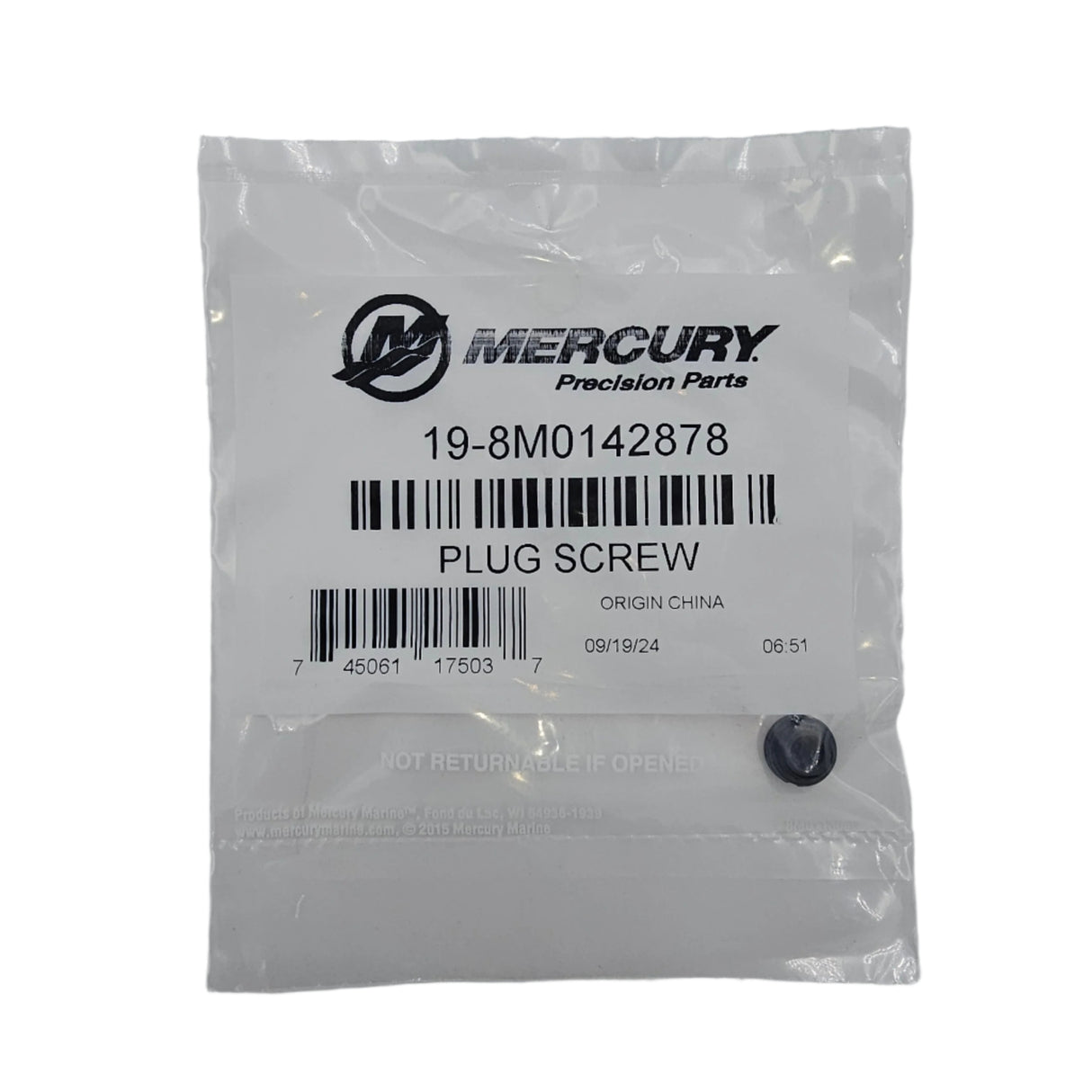 Mercury - Plug screw - 19-8M0142878
