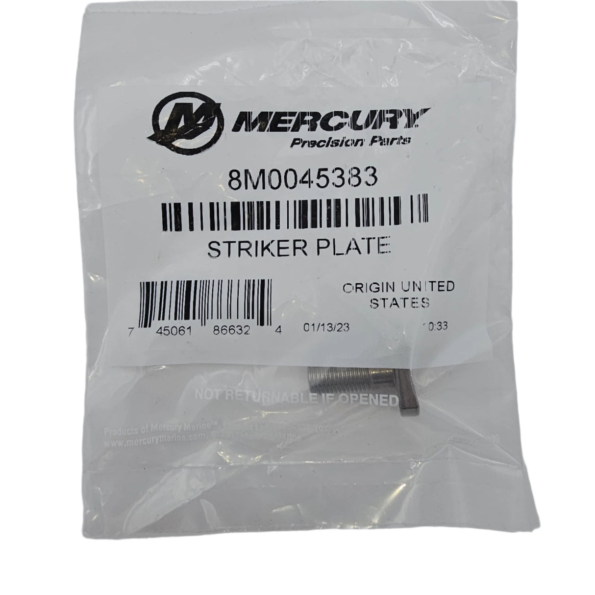 Mercury - Striker plate - 8M0045383