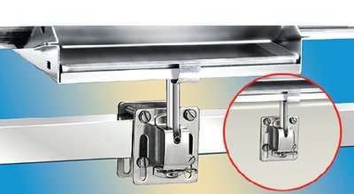 Magma - "Single" Side, Bulkhead or Square/Flat Rail (SD) Mount For 12" x 18" or Smaller Rectangular Grills and Single Mount Tables - T10340