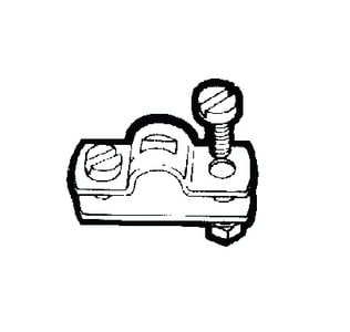 Uflex - Cable Clamp - C2 8 & 0 Cables - L14