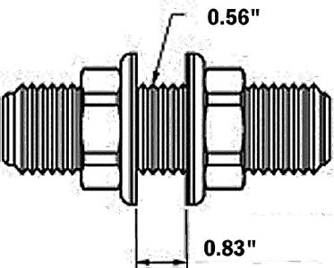 Uflex - Hydraulic Hose Bulkhead Fitting Kit - 3/4" - R7